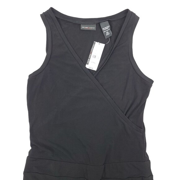 Sleeveless Black Jumpsuit Stretchy NWT Size XS Wide Leg New York and Company - Picture 12 of 13